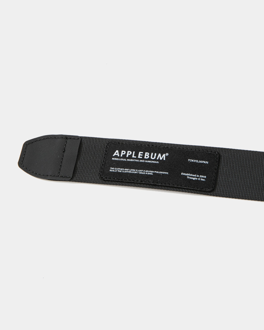 APPLEBUM ベルト ストリートスタイル　ロゴ　ブラック
