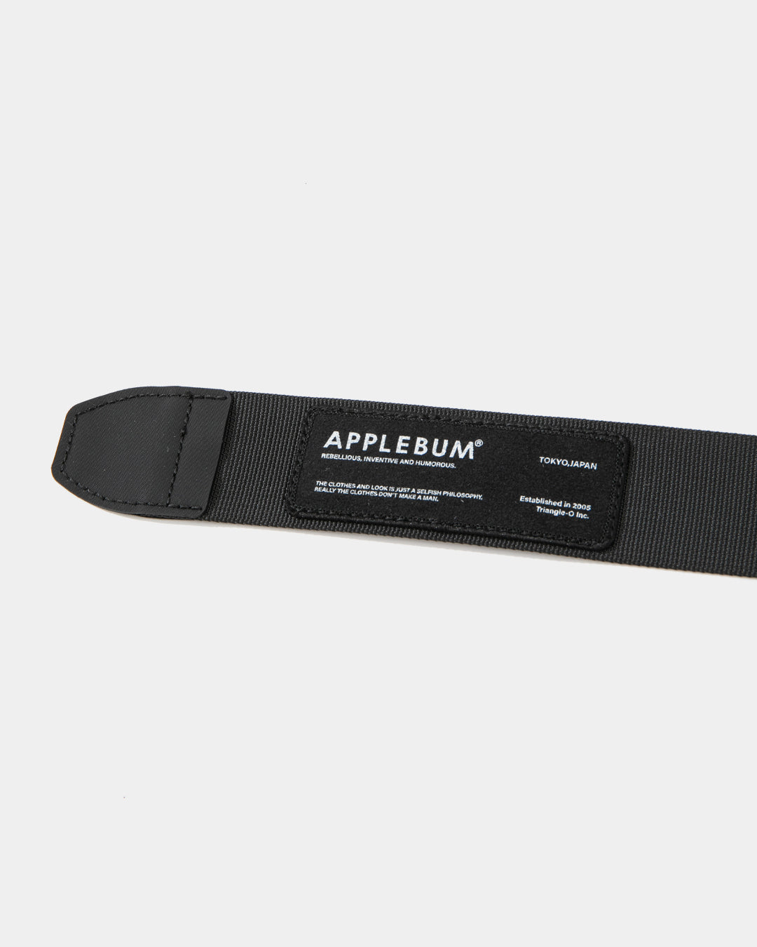 APPLEBUM ベルト ストリートスタイル　ロゴ　ブラック