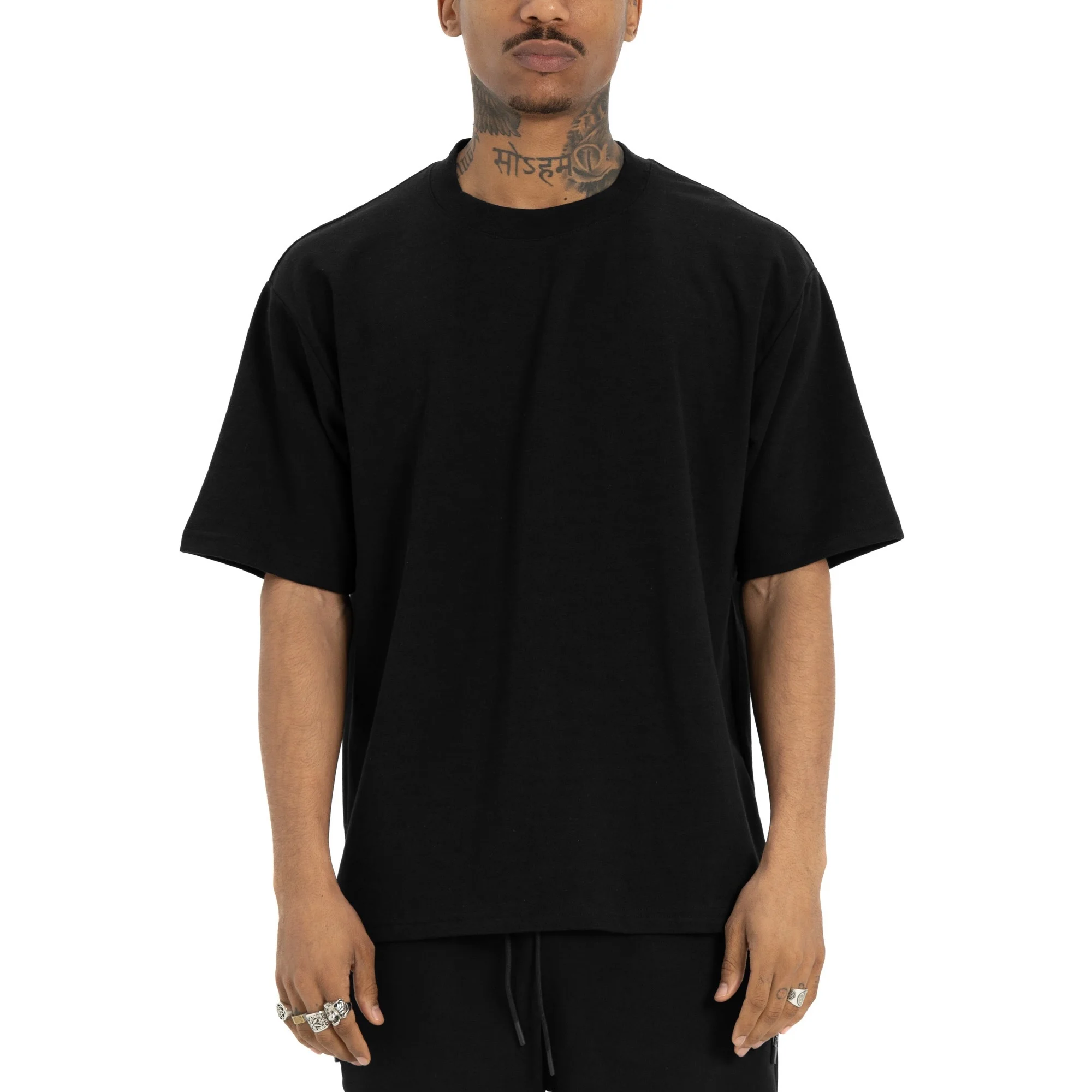 PRO CLUB Heavywide Performance Tee ヘビーウェイト オーバーサイズ ワイドフィット 半袖Tシャツ メンズ ブラック