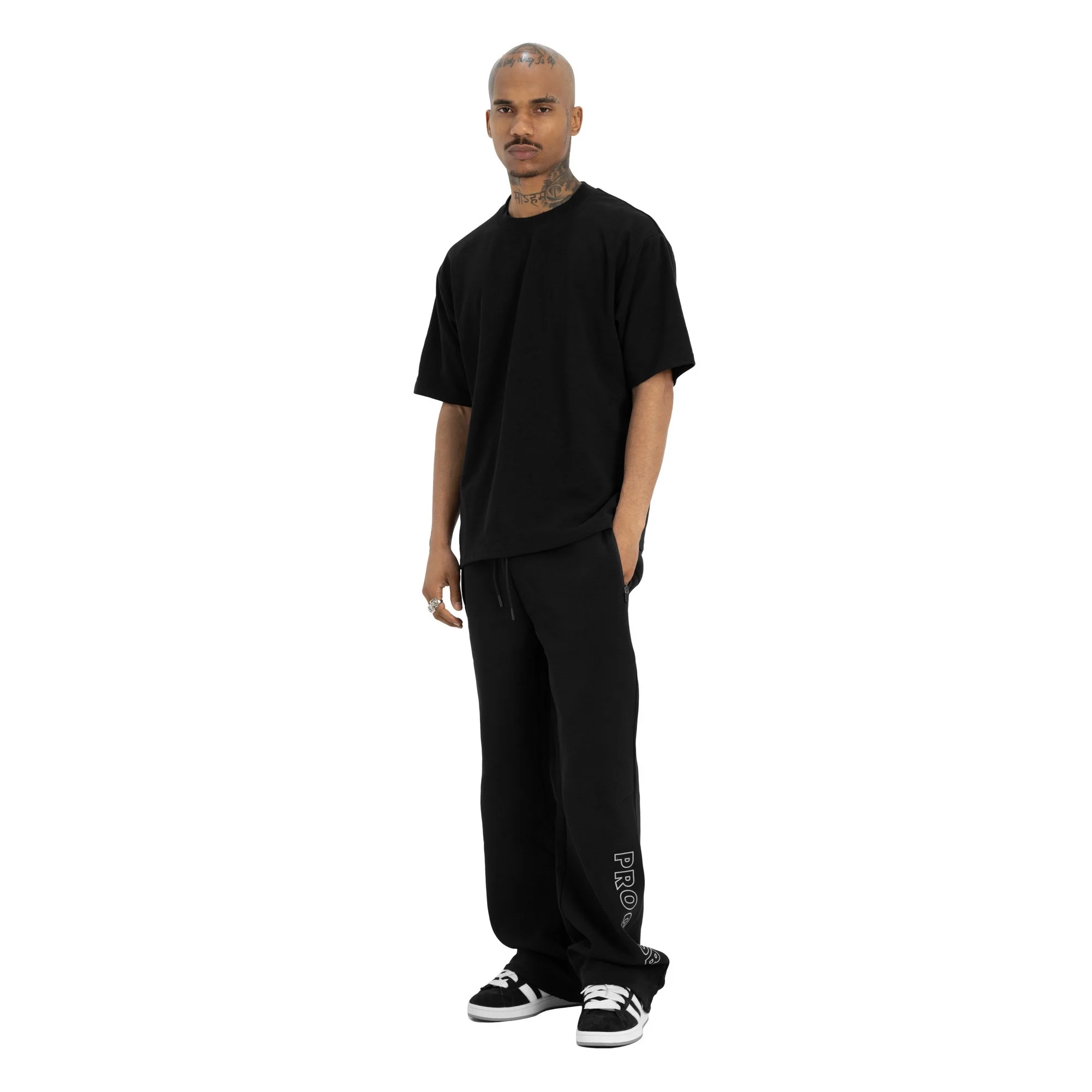 PRO CLUB Heavywide Performance Tee ヘビーウェイト オーバーサイズ ワイドフィット 半袖Tシャツ メンズ ブラック