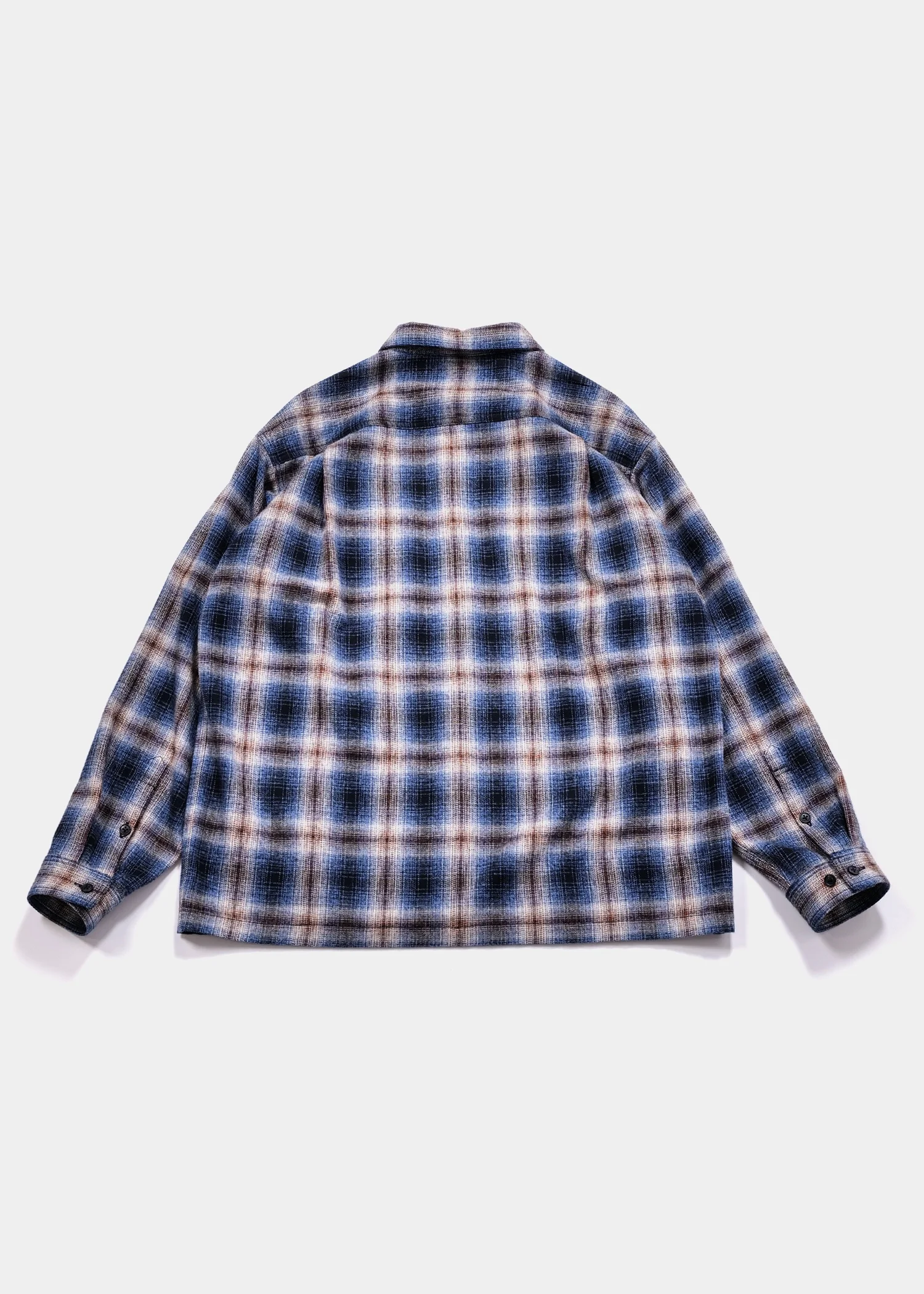 APPLEBUM  ( アップルバム ) /  Melange Check Nel Shirt  (メランジェ チェック ネル シャツ) / Navy  ( ネイビー )