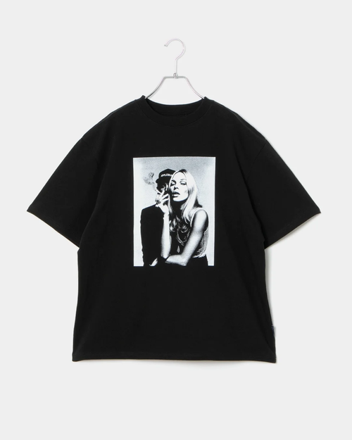 APPLEBUM フォトTシャツ 12oz ヘビーウェイト グラフィックTシャツ メンズ ストリートファッション　ブラック　正面
