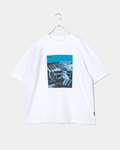 音楽グラフィックTシャツ 12oz メンズ HIPHOP DJ ジャズ レコード ストリートファッション　ホワイト　正面