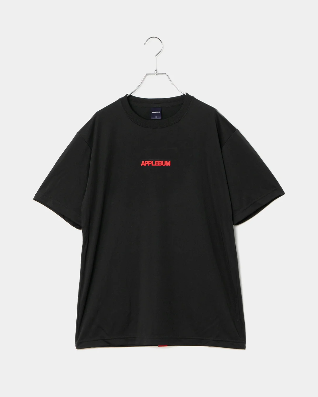 APPLEBUM ドライTシャツ 吸水速乾 UVカット スポーツTシャツ　ブラック　正面