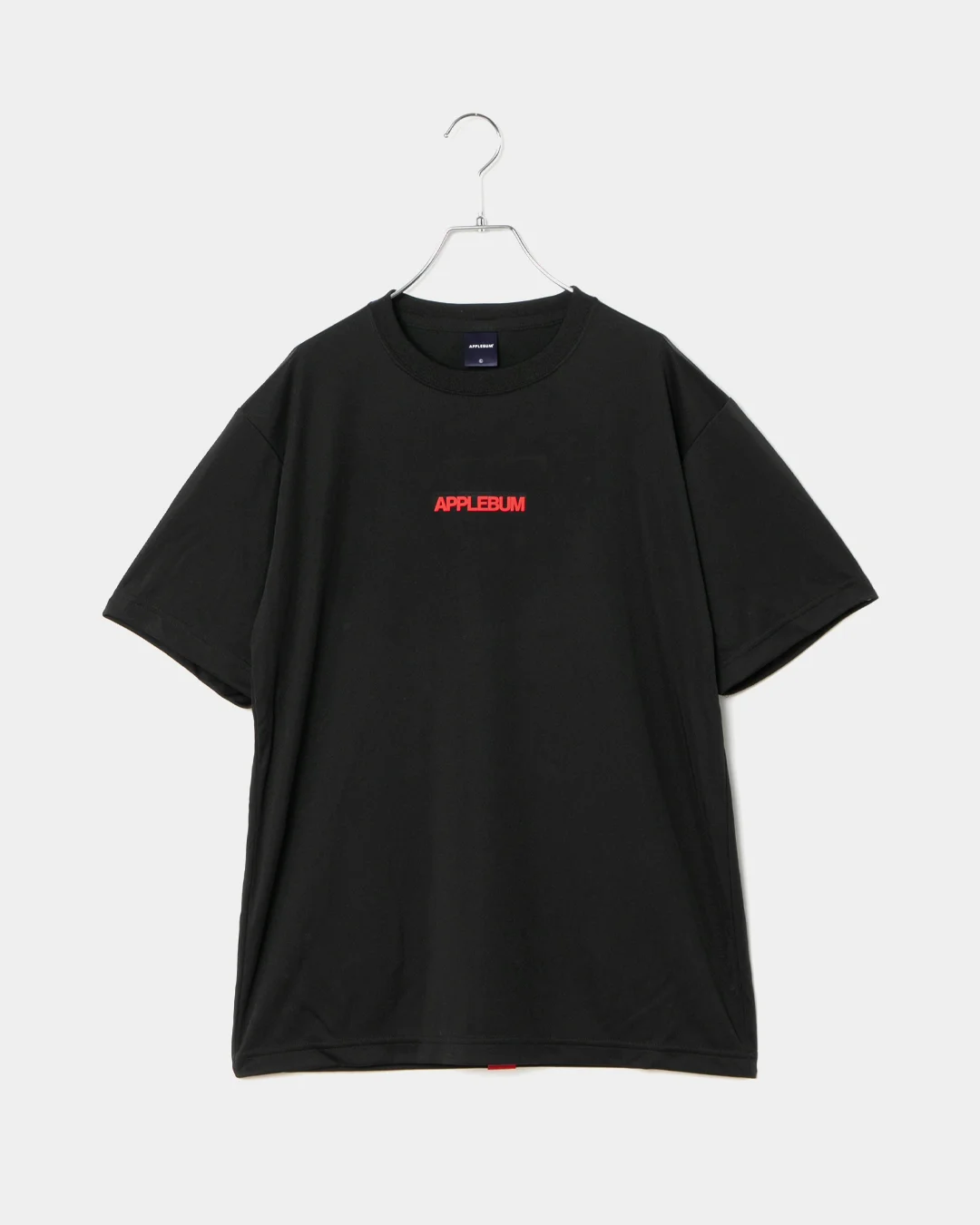 APPLEBUM ドライTシャツ 吸水速乾 UVカット スポーツTシャツ　ブラック　正面