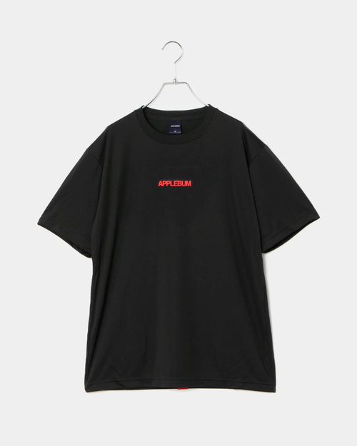 APPLEBUM ドライTシャツ 吸水速乾 UVカット スポーツTシャツ　ブラック　正面