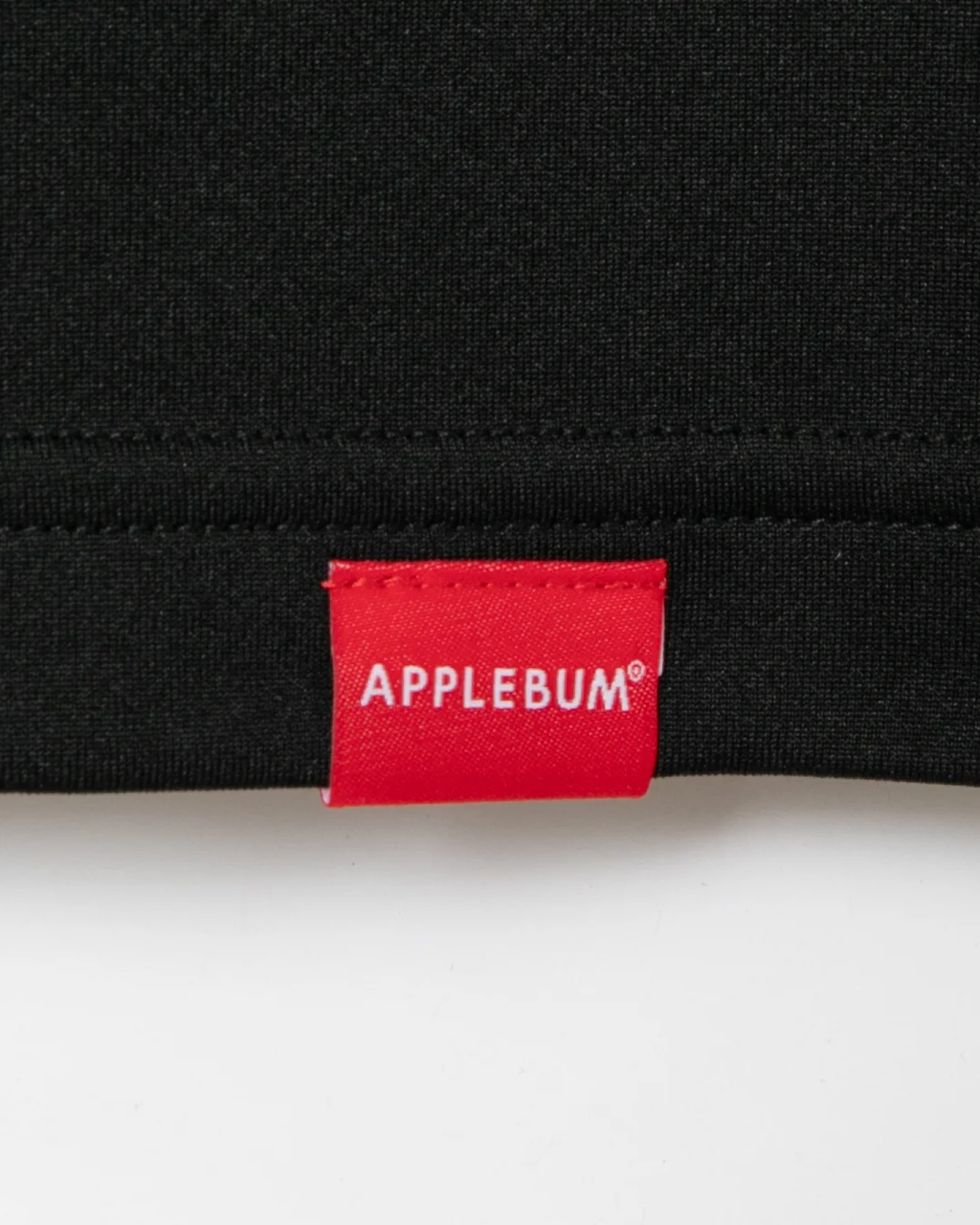 APPLEBUM ドライTシャツ 吸水速乾 UVカット スポーツTシャツ　ブラック　タグ　拡大