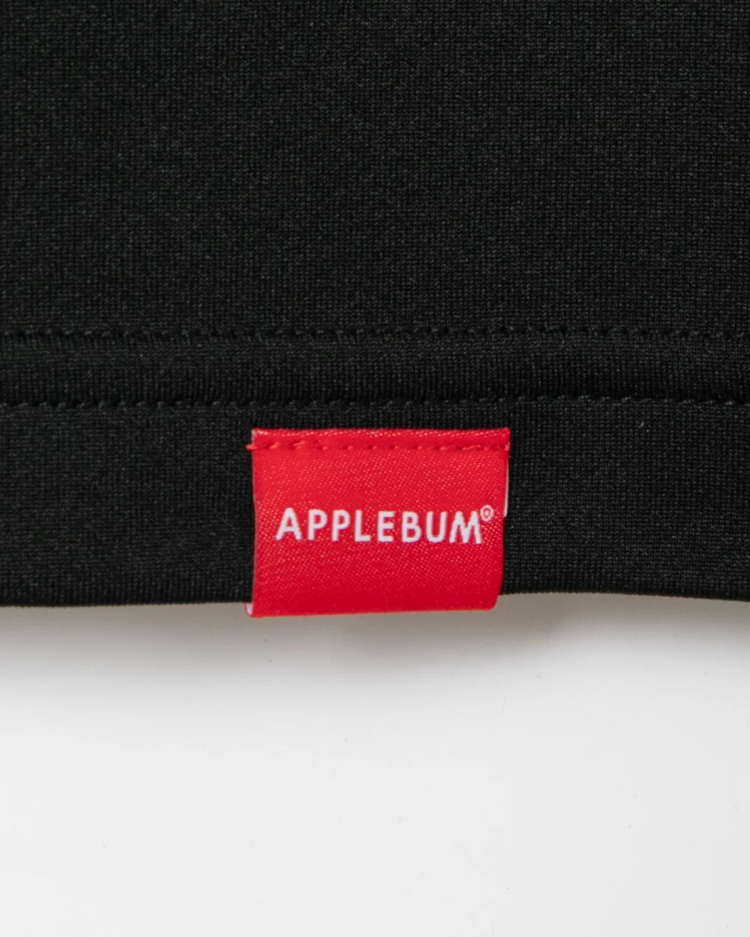 APPLEBUM ドライTシャツ 吸水速乾 UVカット スポーツTシャツ　ブラック　タグ　拡大