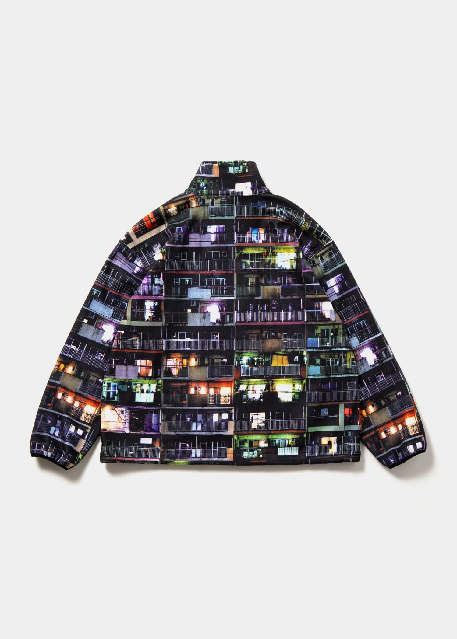 APPLEBUM 東京コラージュ フリースジャケット 総柄 メンズ ポリエステル ストリート HIPHOP 秋冬　正面