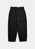 APPLEBUM Selena ワイドテーパード デニムパンツ メンズ 12oz ストレッチ ジーンズ ブラック　正面