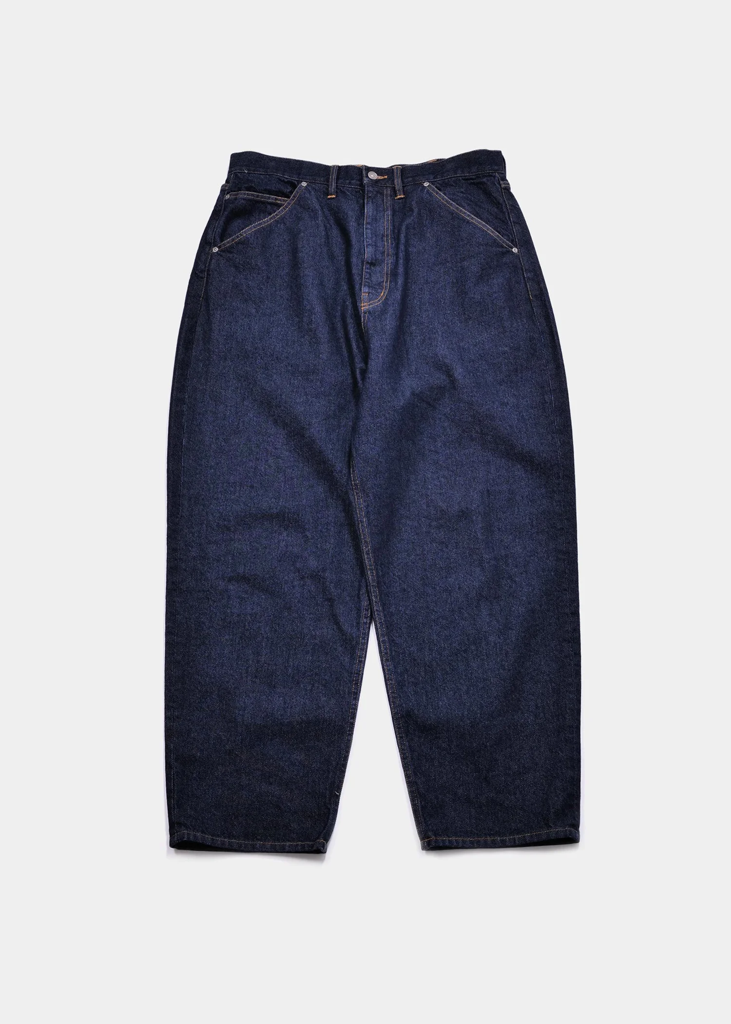 APPLEBUM Selena ワイドテーパード デニムパンツ メンズ 12oz ストレッチ ジーンズ インディゴ