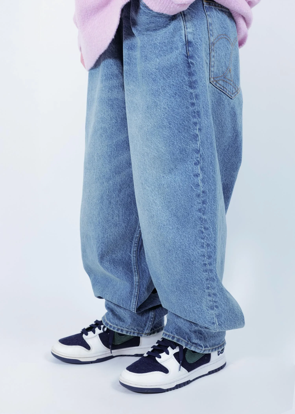 APPLEBUM (アップルバム) /  “Selena” Wide Tapered Denim Pants (Damage) ”セレナ” ワイド テーパード デニムパンツ（ダメージ）