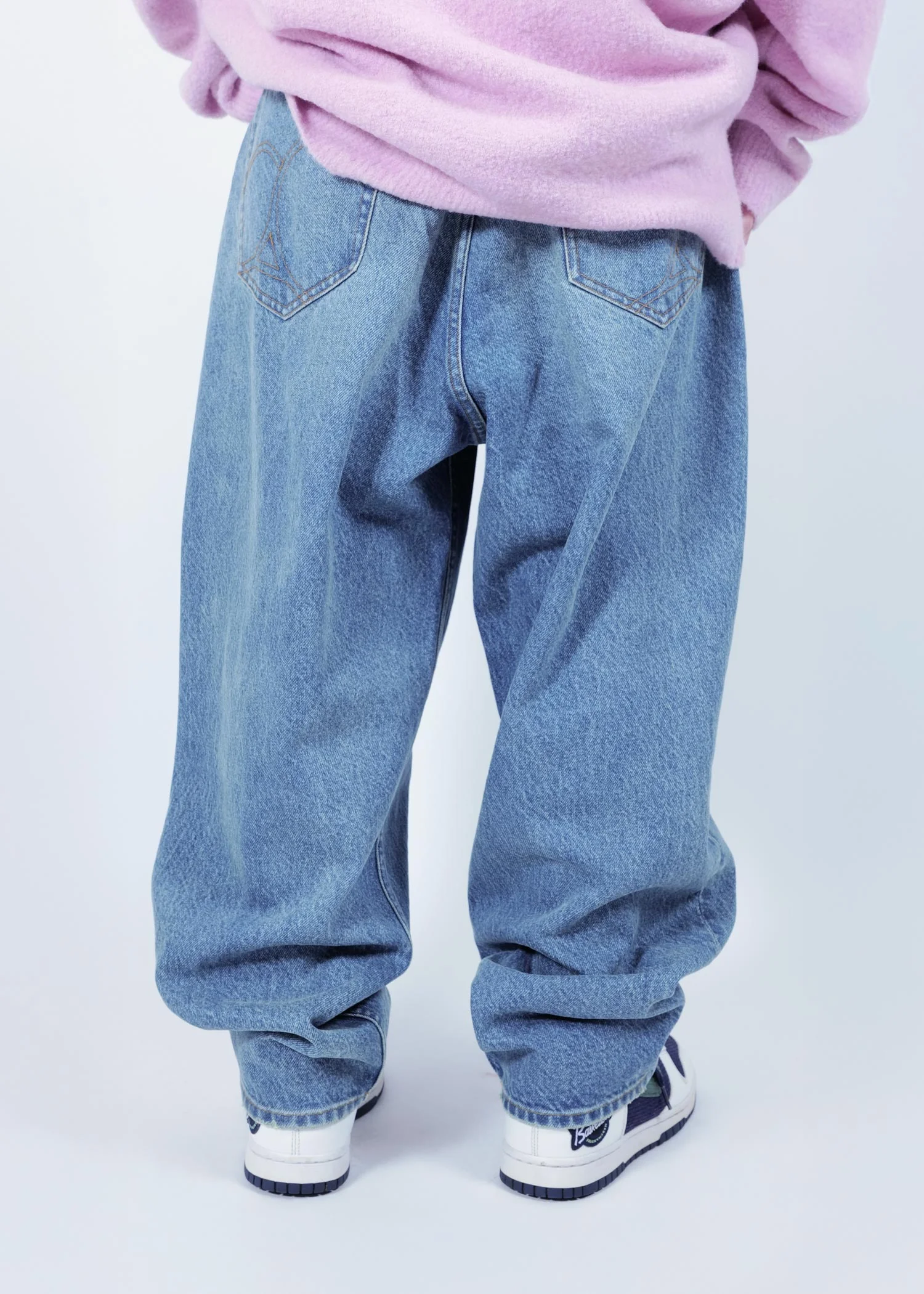 APPLEBUM (アップルバム) /  “Selena” Wide Tapered Denim Pants (Damage) ”セレナ” ワイド テーパード デニムパンツ（ダメージ）