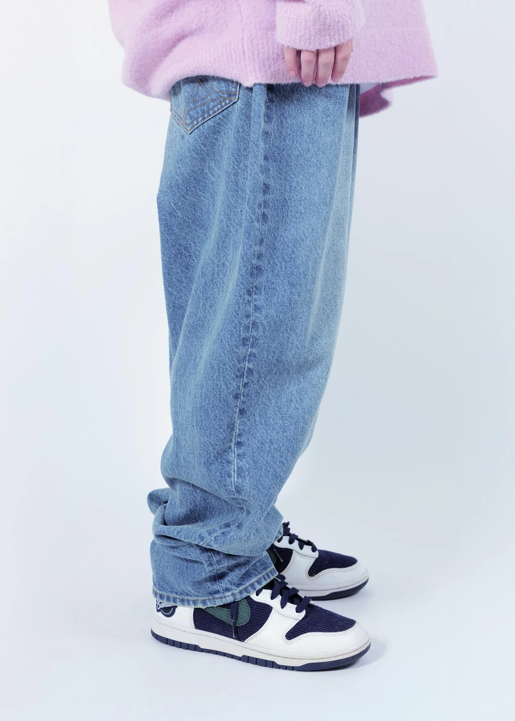 APPLEBUM (アップルバム) /  “Selena” Wide Tapered Denim Pants (Damage) ”セレナ” ワイド テーパード デニムパンツ（ダメージ）