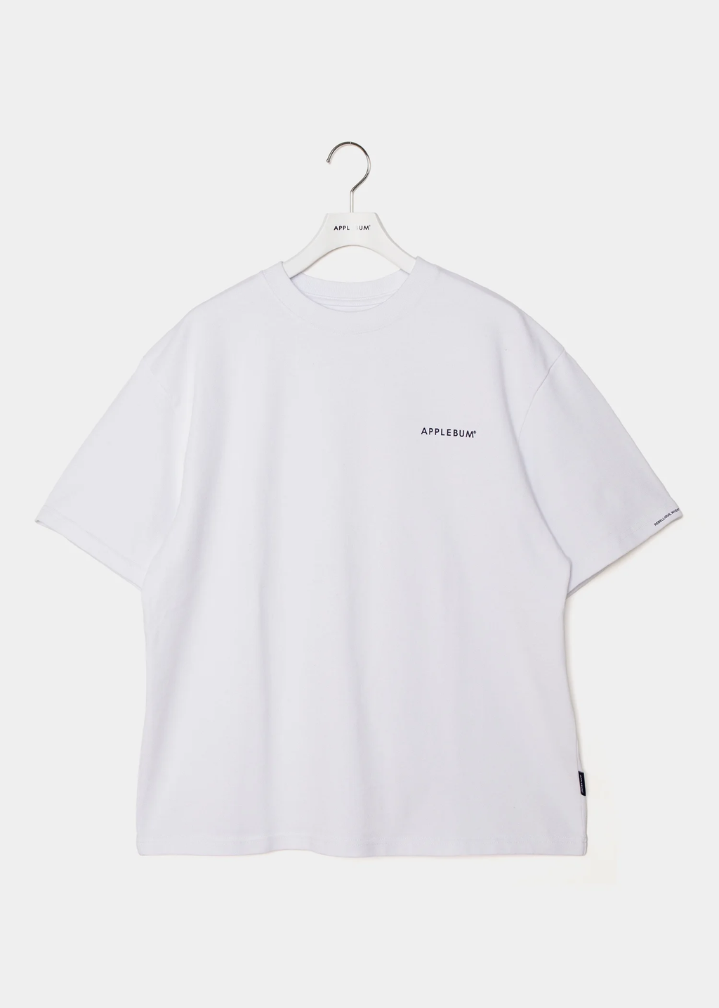 APPLEBUM Standard Products ロゴTシャツ メンズ 12oz ヘビーウェイト コットン 半袖Tシャツ　ホワイト　正面