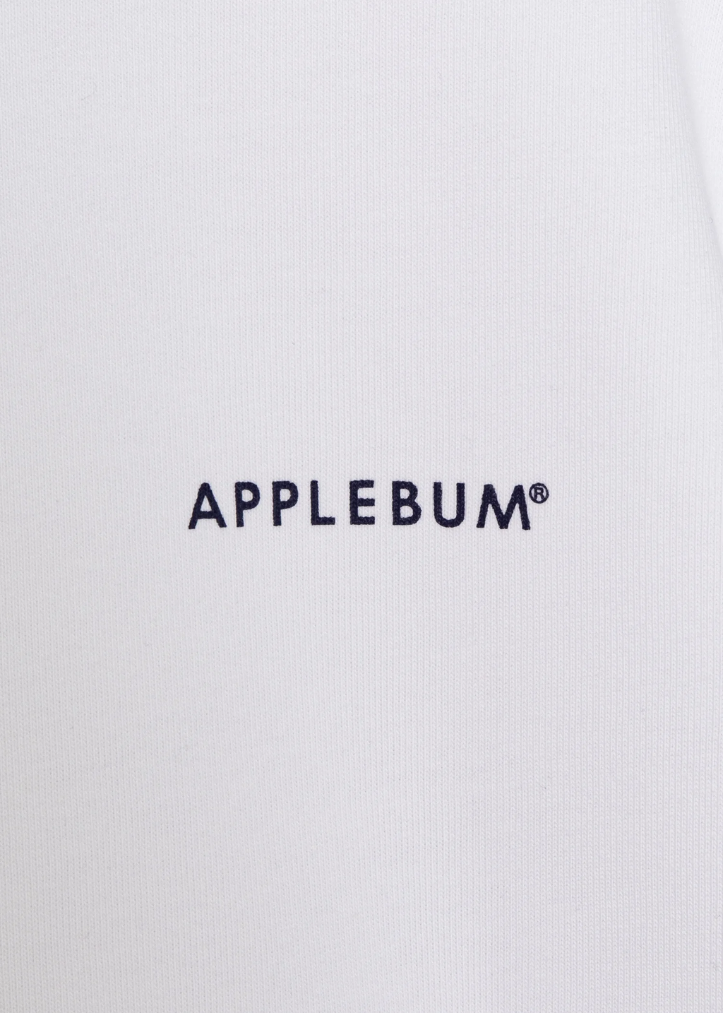 APPLEBUM Standard Products ロゴTシャツ メンズ 12oz ヘビーウェイト コットン 半袖Tシャツ　ホワイト　胸元　ロゴ