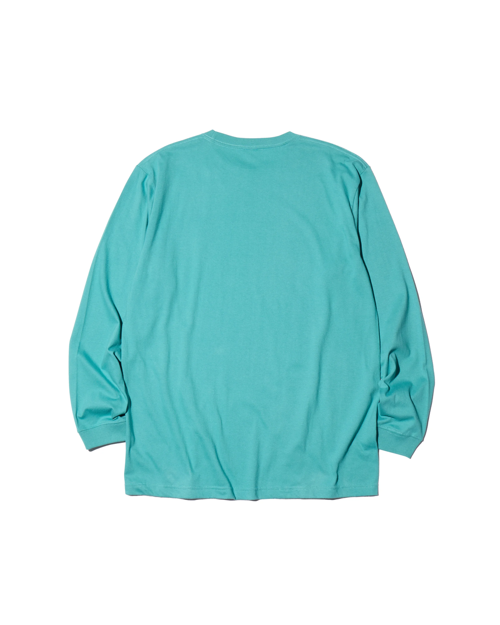 ワーム グラフィック ロングスリーブTシャツ メンズ ストリート フィッシング ロンT  グリーン 背面