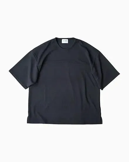 FAKIE STANCE ワッフルTシャツ メンズ ビッグシルエット 半袖 ストリート ブラック　正面