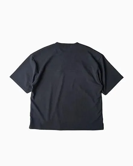 FAKIE STANCE ワッフルTシャツ メンズ ビッグシルエット 半袖 ストリート ブラック　背中