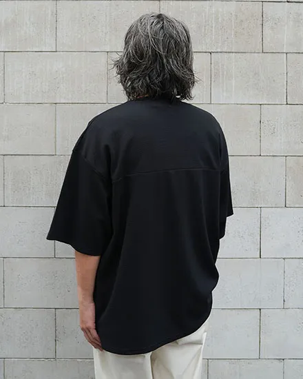 FAKIE STANCE ワッフルTシャツ メンズ ビッグシルエット 半袖 ストリート ブラック　着用イメージ