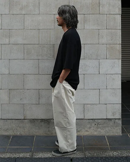 FAKIE STANCE ワッフルTシャツ メンズ ビッグシルエット 半袖 ストリート ブラック　着用イメージ