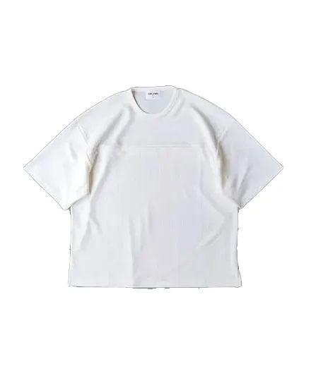 FAKIE STANCE ワッフルTシャツ メンズ ビッグシルエット 半袖 ストリート ホワイト　正面