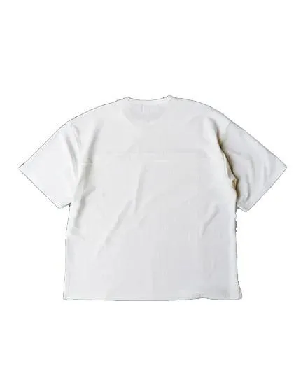FAKIE STANCE ワッフルTシャツ メンズ ビッグシルエット 半袖 ストリート ホワイト　背中