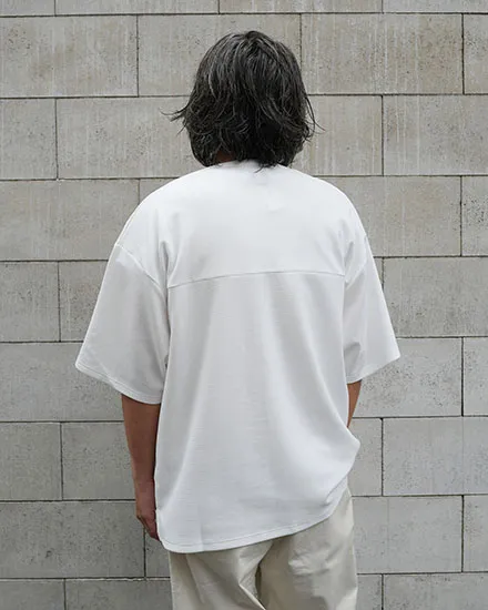 FAKIE STANCE ワッフルTシャツ メンズ ビッグシルエット 半袖 ストリート ホワイト　着用イメージ