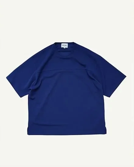 FAKIE STANCE ワッフルTシャツ メンズ ビッグシルエット 半袖 ストリート ネイビー　正面
