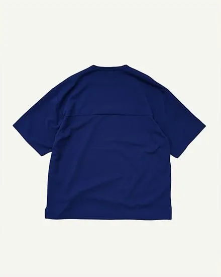 FAKIE STANCE ワッフルTシャツ メンズ ビッグシルエット 半袖 ストリート ネイビー　背中
