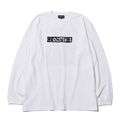 MASATO MAEKAWA LUNKER KILLER COEXISTENCE ロングスリーブTシャツ オーバーサイズ 綿100％ メンズ グラフィック ロンT　ホワイト　正面