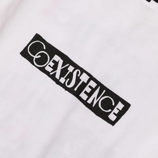 MASATO MAEKAWA LUNKER KILLER COEXISTENCE ロングスリーブTシャツ オーバーサイズ 綿100％ メンズ グラフィック ロンT　ロゴ　拡大
