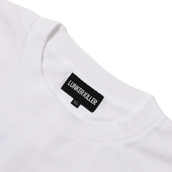 LUNKER KILLER MASATO MAEKAWA COEXISTENCE オーバーサイズ ロングスリーブTシャツ メンズ グラフィック ロンT　首元拡大画像