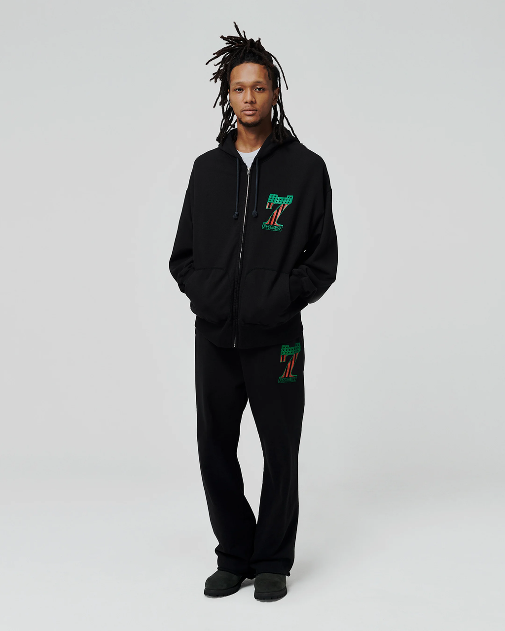 RECOGNIZE ( レコグナイズ ) /  7 Vinyl Zip Hoodie ( 7ヴァイナル ジップ フーディー )
