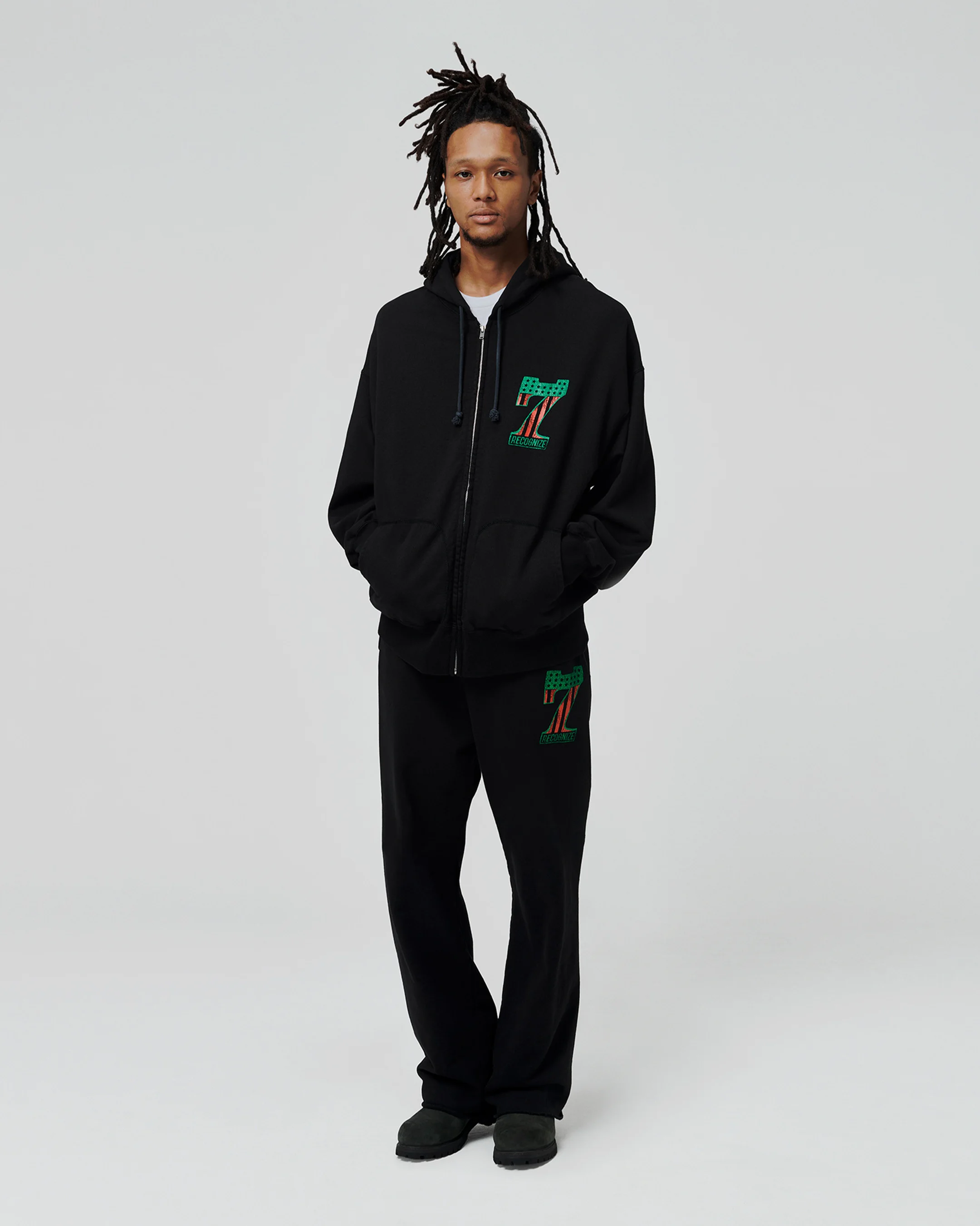 RECOGNIZE ( レコグナイズ ) /  7 Vinyl Zip Hoodie ( 7ヴァイナル ジップ フーディー )
