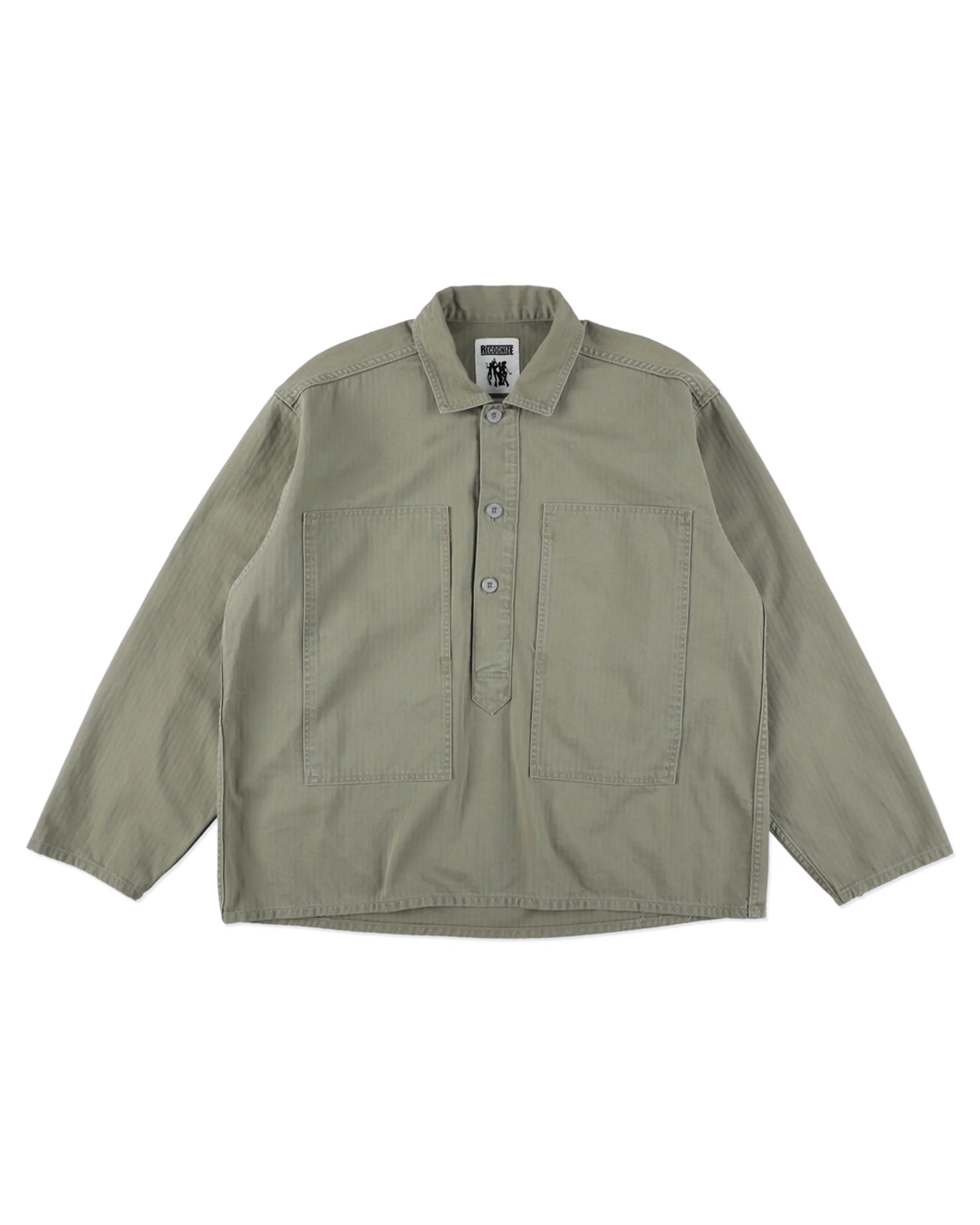 RECOGNIZE (レコグナイズ）/  Herringbone Po Jacket ( ヘリンボーン プルオーバー ジャケット）