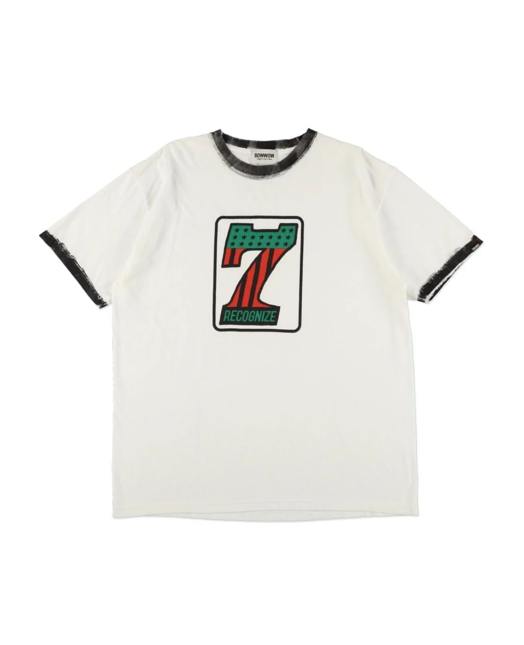 RECOGNIZE × BOW WOW ( レコグナイズ ×  バウワウ ) / # 7 VINYL TRIM TEE ( セブン ヴァイナル トリム ティー )