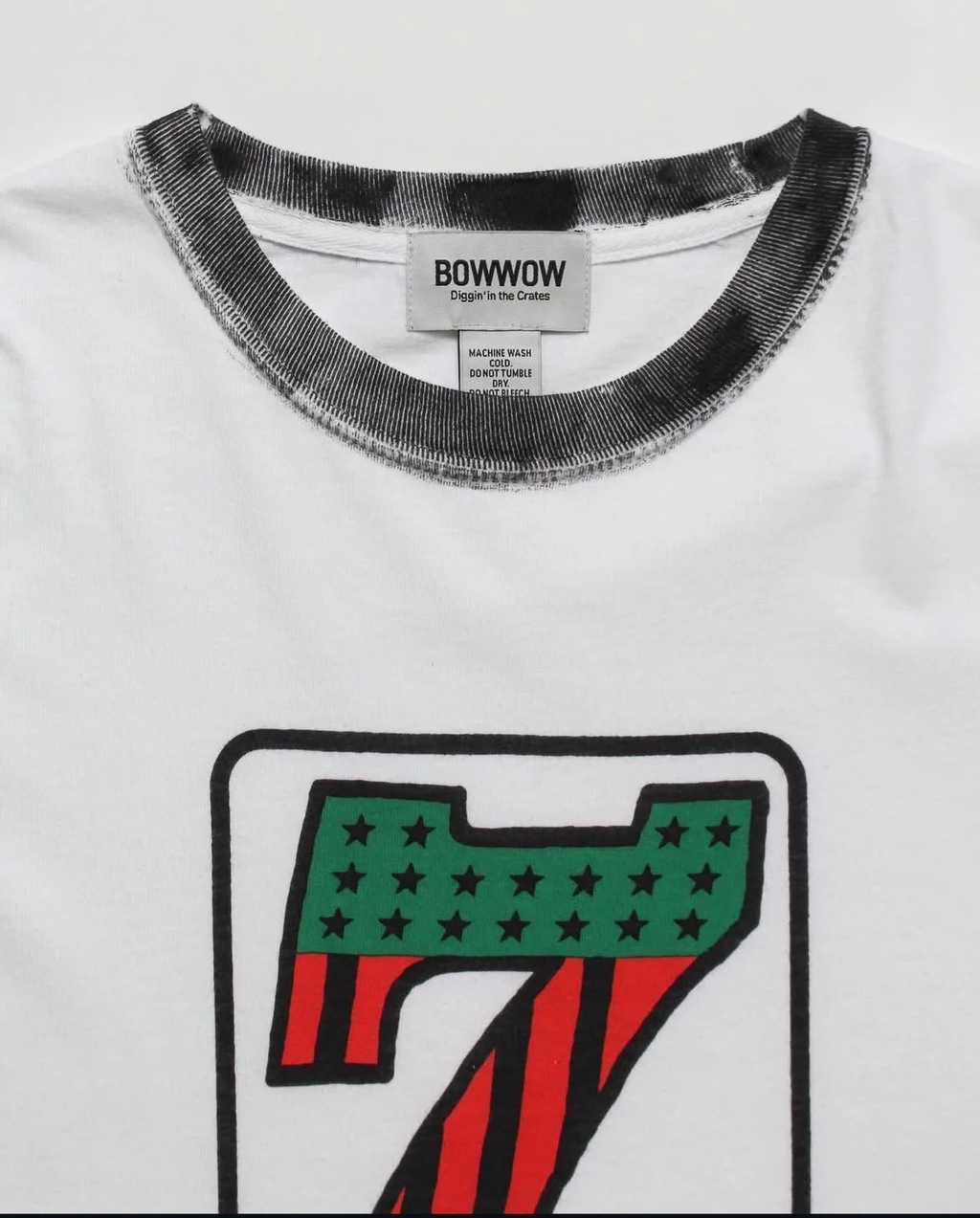 RECOGNIZE × BOW WOW ( レコグナイズ ×  バウワウ ) / # 7 VINYL TRIM TEE ( セブン ヴァイナル トリム ティー )