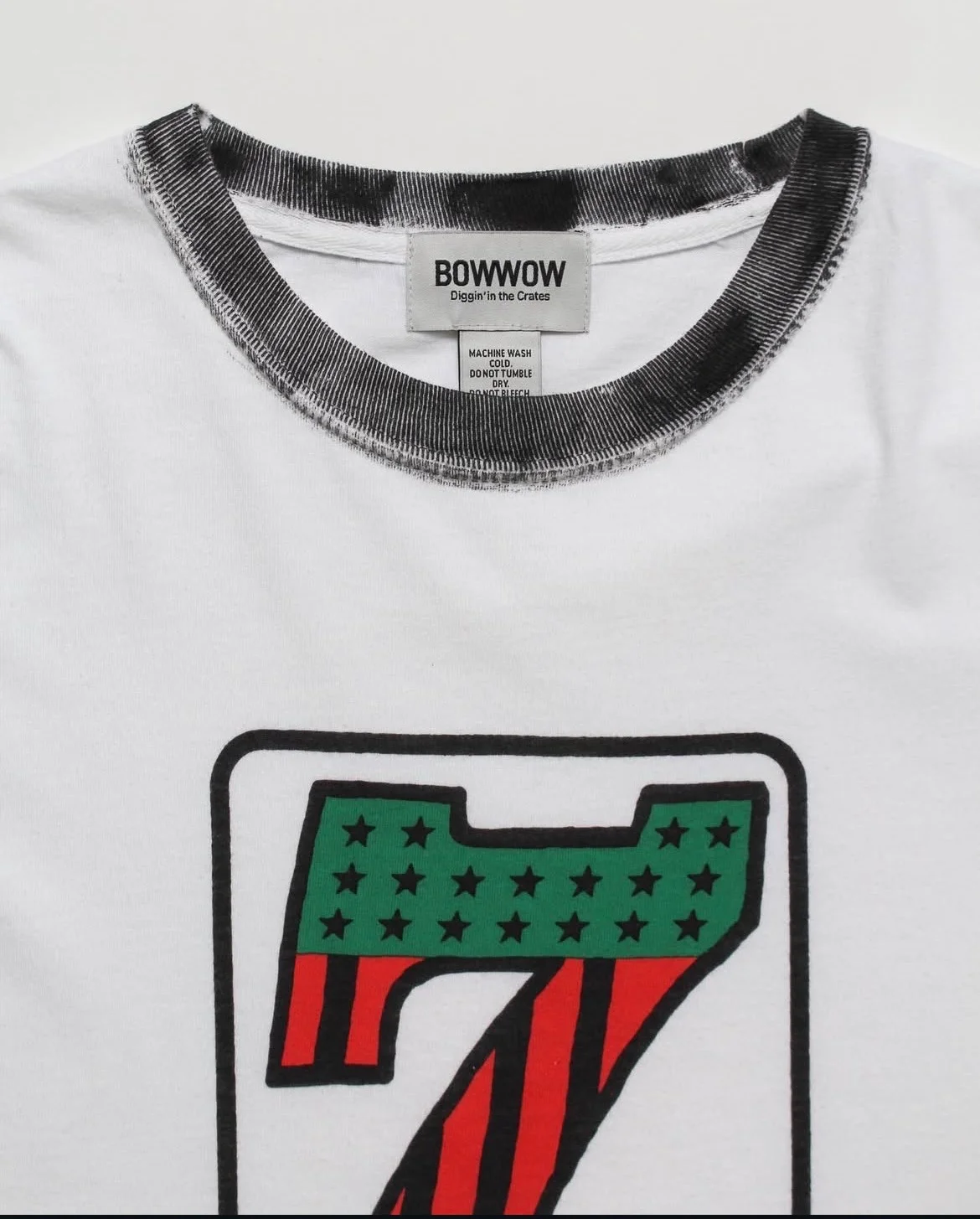 RECOGNIZE × BOW WOW ( レコグナイズ ×  バウワウ ) / # 7 VINYL TRIM TEE ( セブン ヴァイナル トリム ティー )