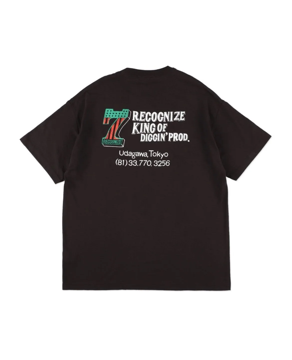 RECOGNIZE レコグナイズ /  #7 VINYL UDAGAWA TEE (セブン ヴァイナル ウダガワ ティー )