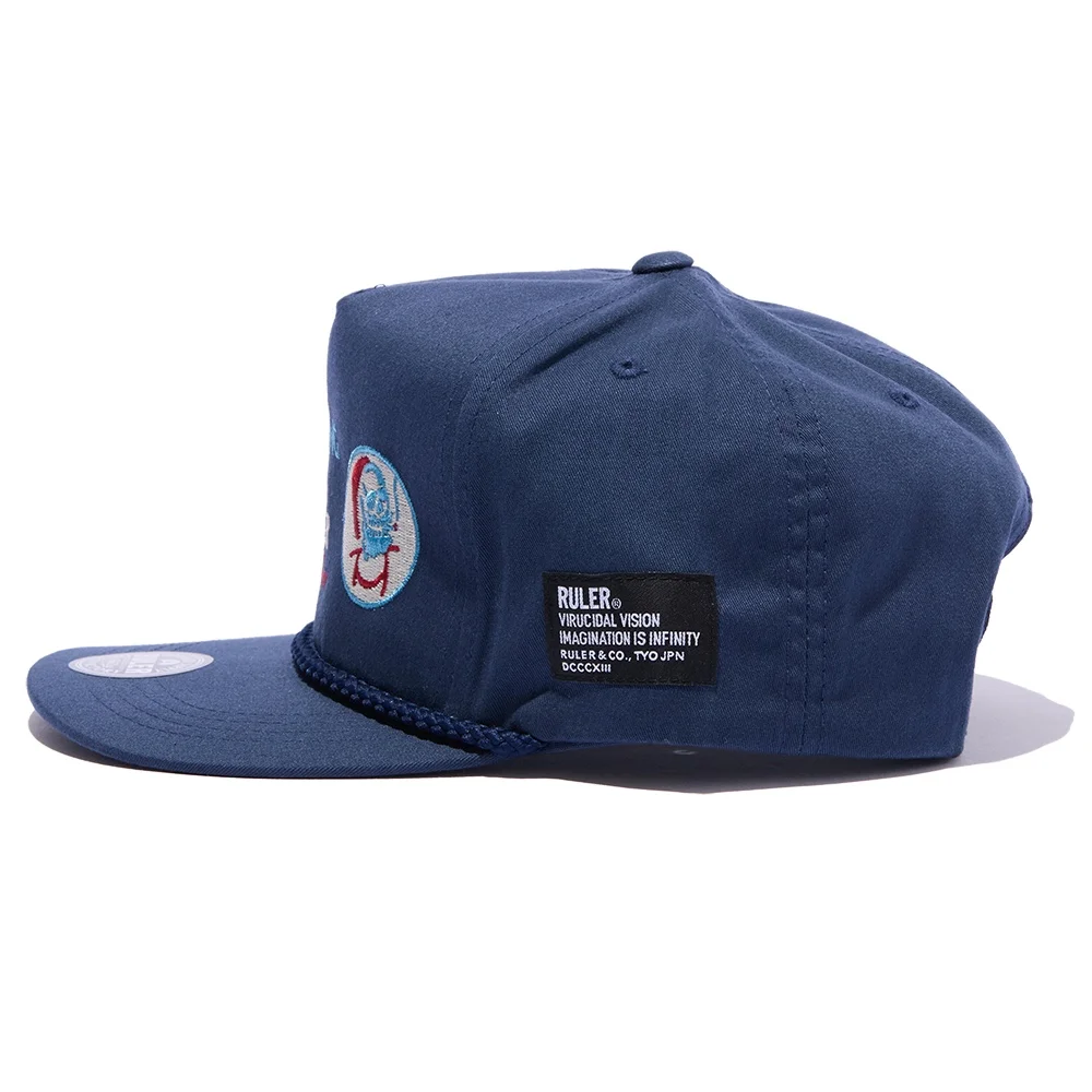 RULER ( ルーラー ) / 20 SLOW BURNING TWILL 5PANEL SBC ( 20 スロー バーニング ツイル 5パネル スケートボード キャップ ) / Black ( ブラック）