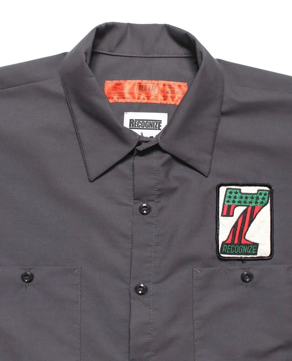 RECOGNIZE ( レコグナイズ ) / DONUT HOLE SS SHIRT ( ドーナツホール ショートスリーブ シャツ ) / Charcoal (