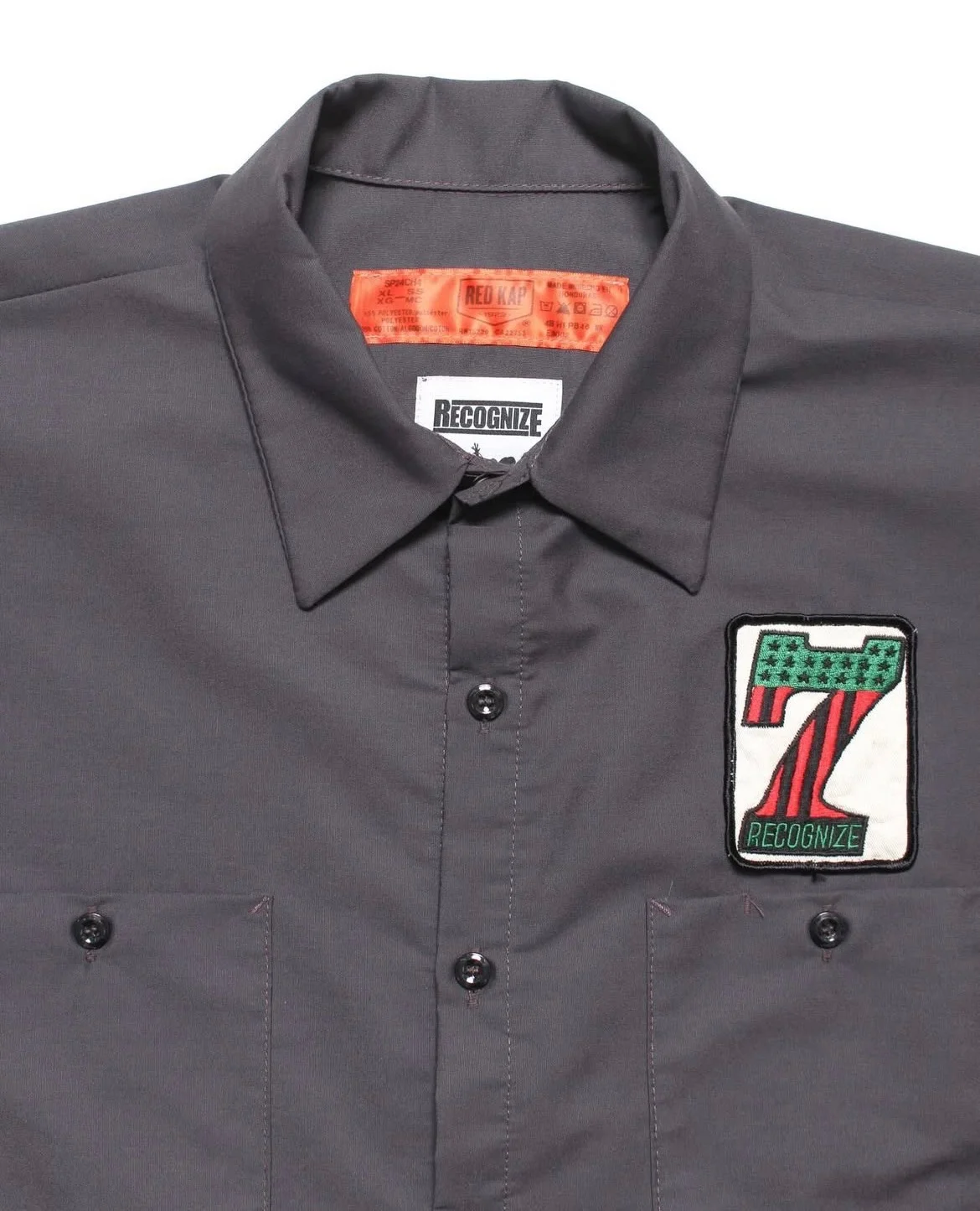 RECOGNIZE ( レコグナイズ ) / DONUT HOLE SS SHIRT ( ドーナツホール ショートスリーブ シャツ ) / Charcoal (