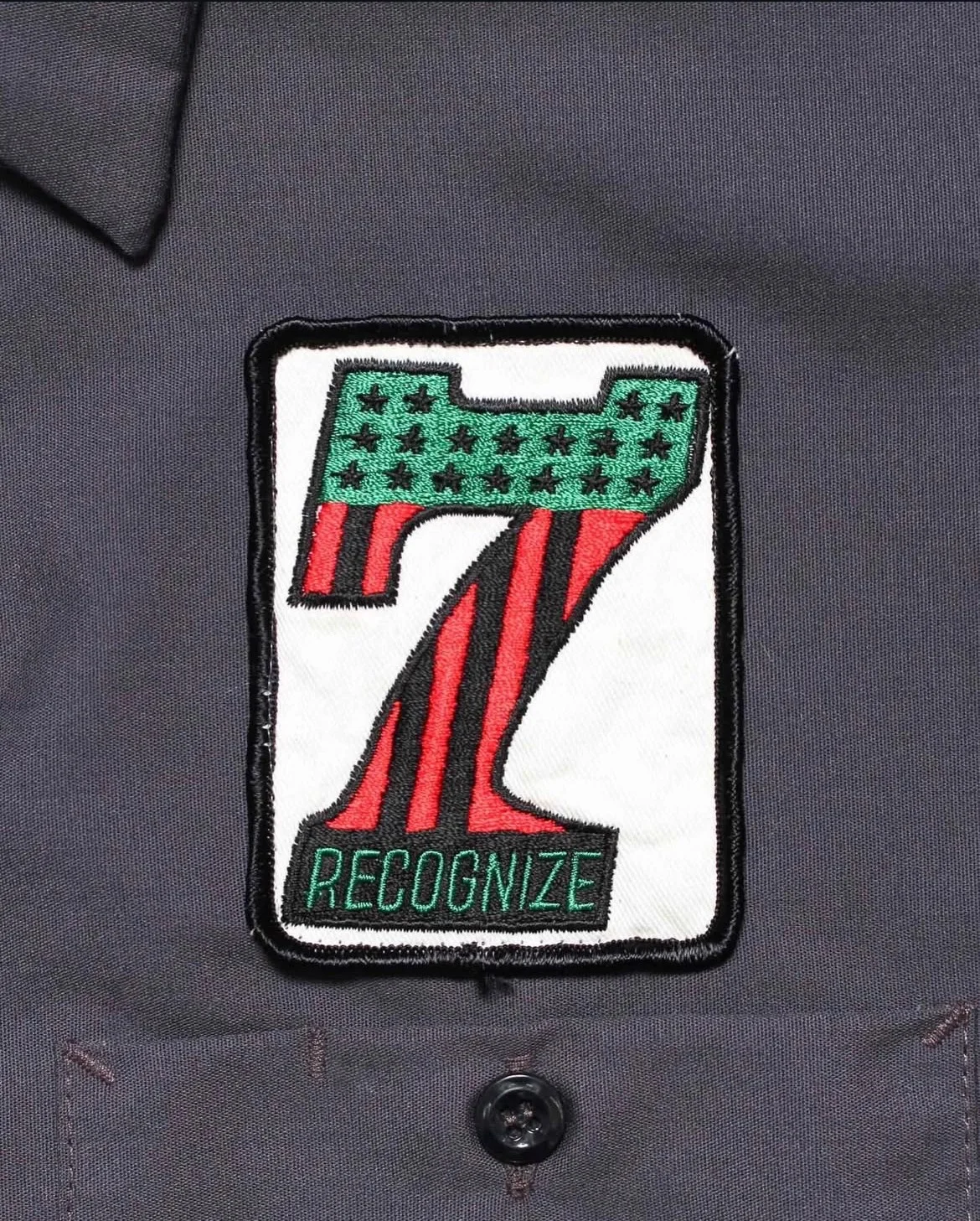 RECOGNIZE ( レコグナイズ ) / DONUT HOLE SS SHIRT ( ドーナツホール ショートスリーブ シャツ ) / Charcoal (