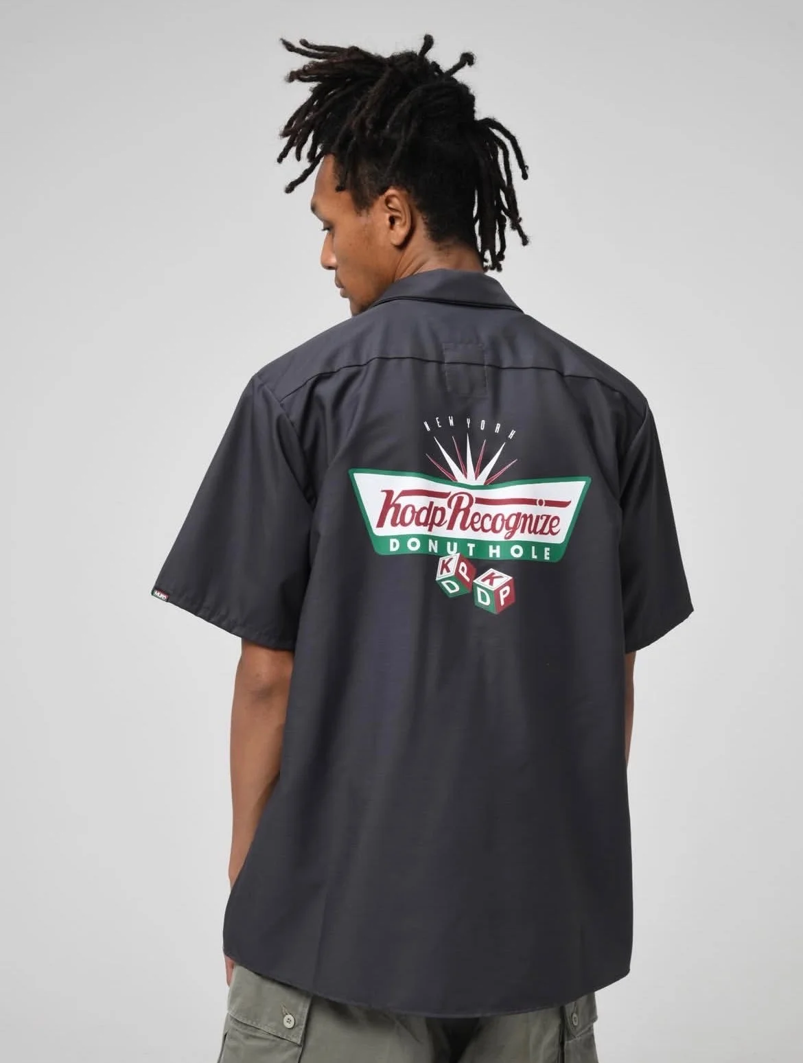 RECOGNIZE ( レコグナイズ ) / DONUT HOLE SS SHIRT ( ドーナツホール ショートスリーブ シャツ ) / Charcoal (