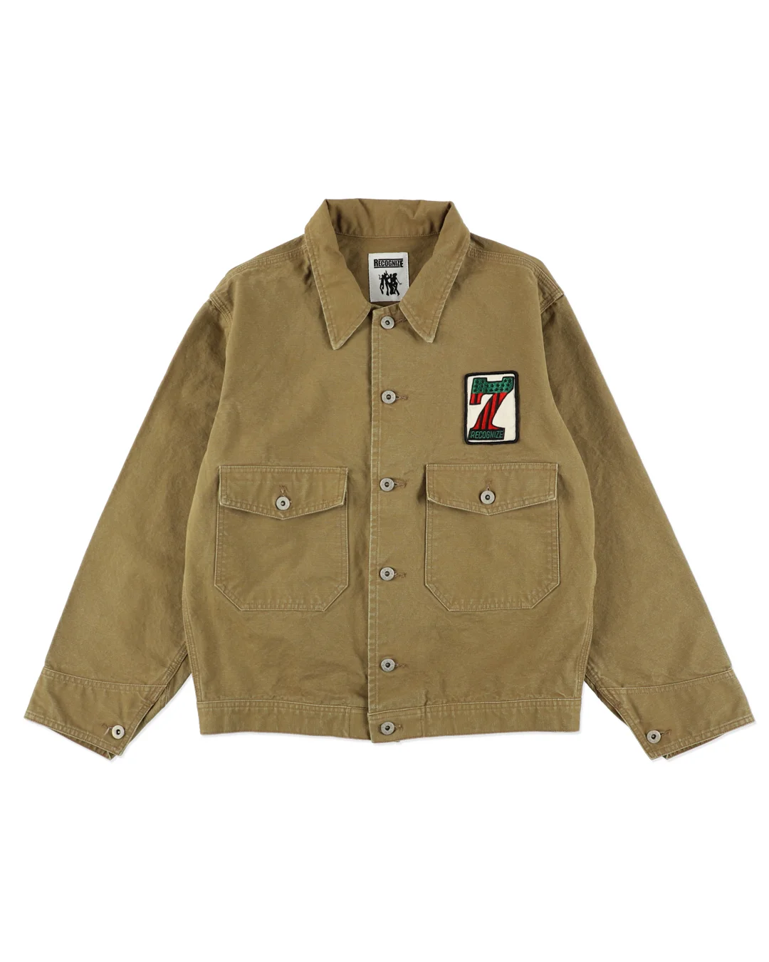 RECOGNIZE ( レコグナイズ ) / 7 Vinyl Duck Jacket ( 7 ヴァイナリー ダック ジャケット ) / KHAKI ( カーキー )