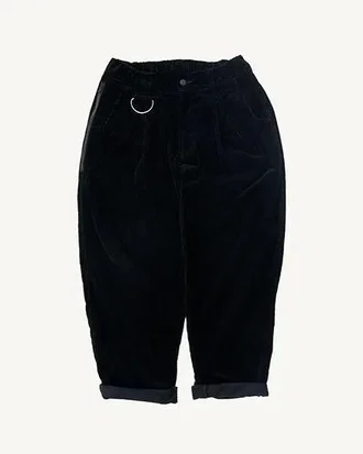 FAKIE STANCE コーデュロイ テーパードパンツ メンズ 日本製 Dカン ストリート カジュアル　全体　正面
