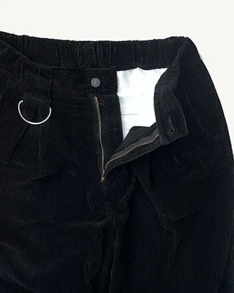 FAKIE STANCE コーデュロイ テーパードパンツ メンズ 日本製 Dカン ストリート カジュアル　フロント