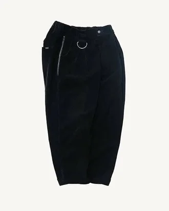 FAKIE STANCE コーデュロイ テーパードパンツ メンズ 日本製 Dカン ストリート カジュアル　全体　
サイド