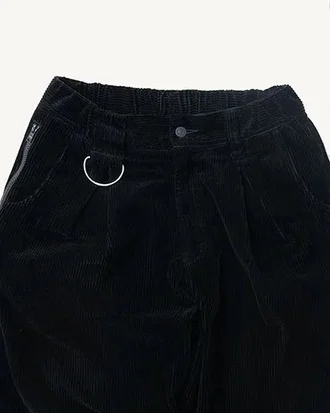 FAKIE STANCE コーデュロイ テーパードパンツ メンズ 日本製 Dカン ストリート カジュアル　ウェスト　拡大
